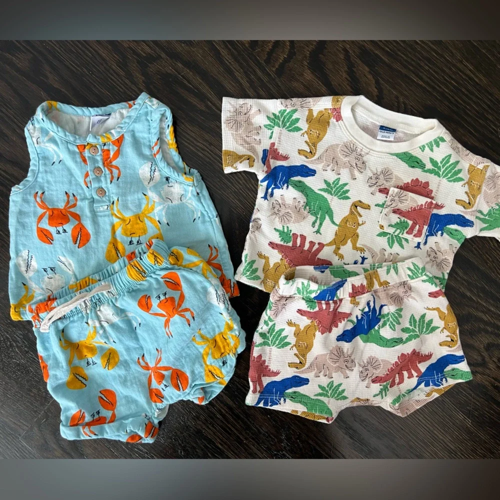 Old Navy Baby Boy Summer Bundle Size 6-12M
